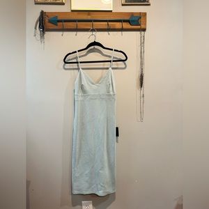 Light blue Lulus midi dress NWT